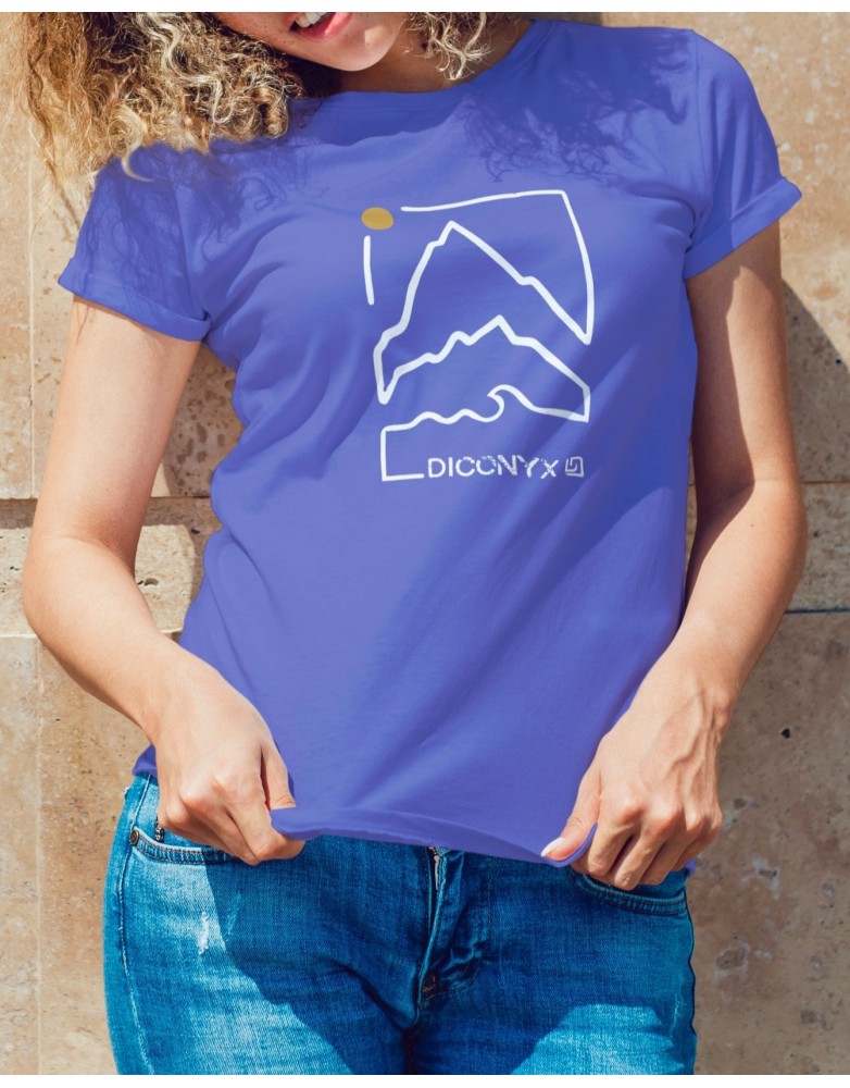 Camiseta Babylong Montanha - Azul Provençal