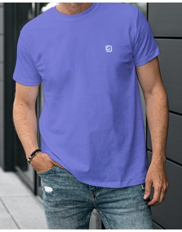 Camiseta Griffe Branca - Azul Provençal