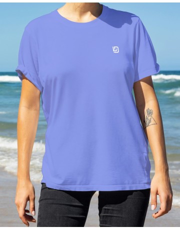 Camiseta Griffe Branca - Azul Provençal